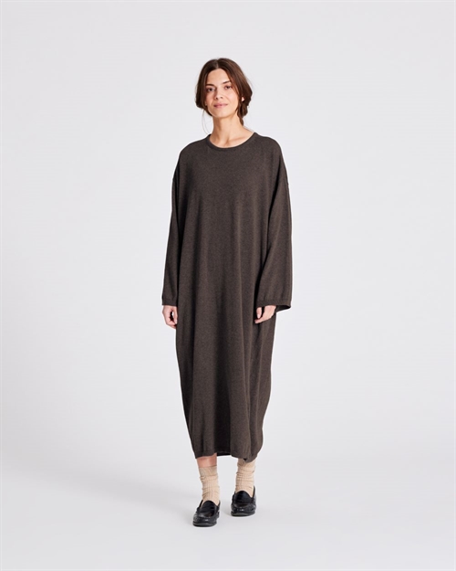 GAI + LISVA SISSE COTTON KNIT DRESS MULCH